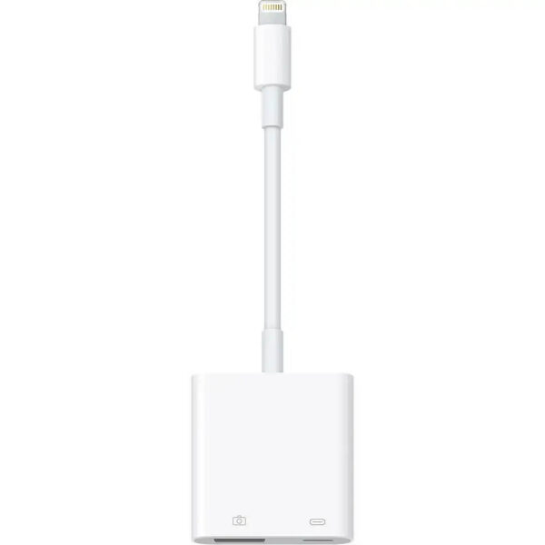 Cablu de date Apple Lightning cu adaptor pentru camera mk0w2zm/a, USB 3.0, Alb - Cod produs: 151759