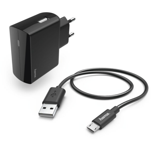 Incarcator retea Hama 183245, 2.4 A, Negru - Cod produs: 149703