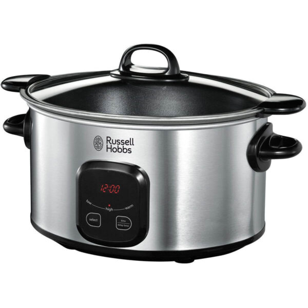Slow cooker Russell Hobbs Maxicook 22750-56, 200 W, 6 l, Argintiu - Cod produs: 120030