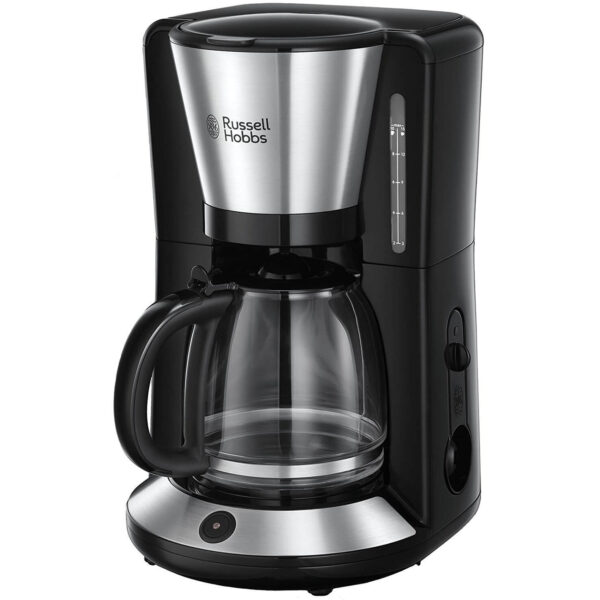 Cafetiera Russell Hobbs 24010-56, 1000 W, 1.25 l, 10 cesti, Negru/Argintiu - Cod produs: 126383