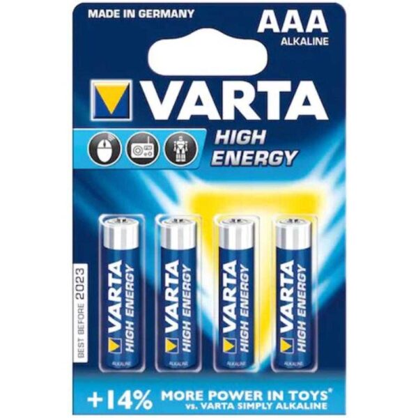 Baterii Varta High Energy AAA, 4 buc - Cod produs: 145769