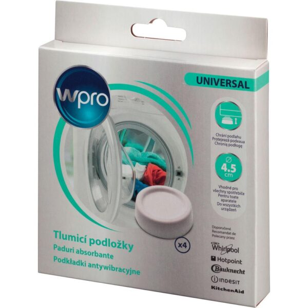 Set 4 picioruse amortizare Wpro pentru masina de spalat rufe - Cod produs: 138509