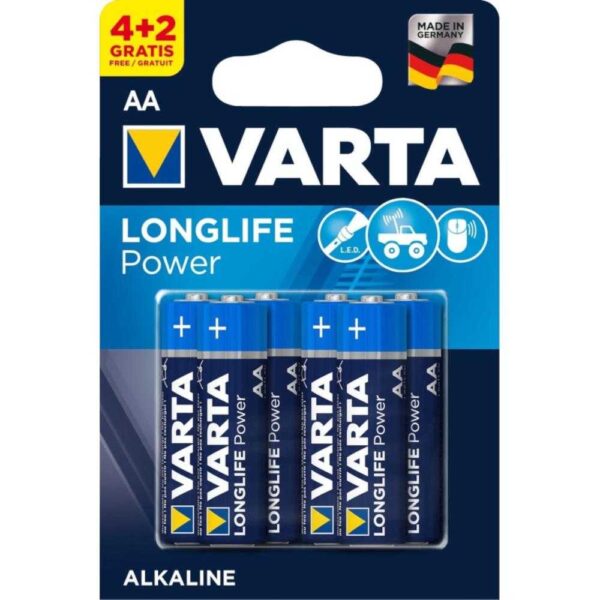 Baterie Varta Longlife Power AA, 4+2 buc - Cod produs: 91821