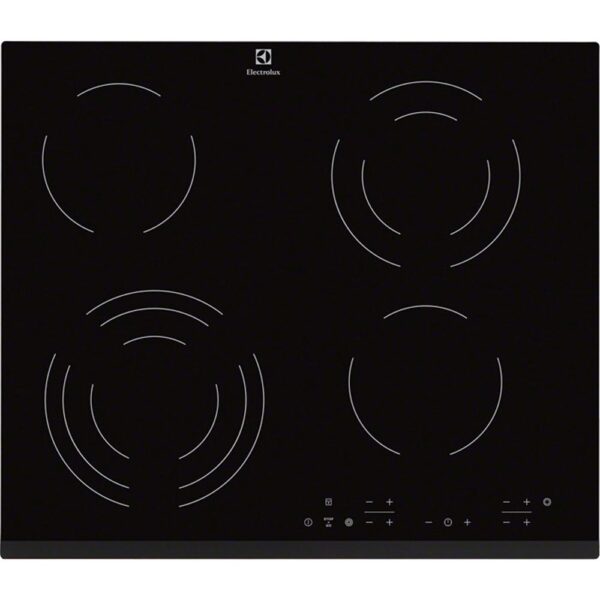 Plita incorporabila Electrolux EHF6343FOK, Vitroceramic, 4 Zone, Neagra - Cod produs: 82480