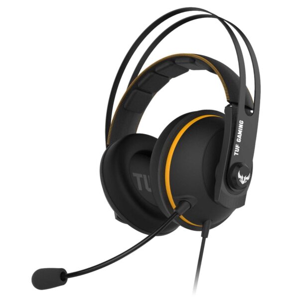 Casti gaming cu microfon Asus TUF H7, Negru/Galben - Cod produs: 139630