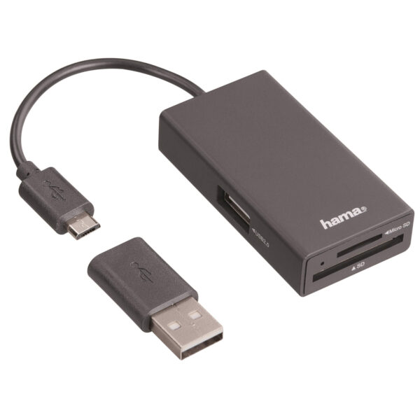 Hub Combi OTG USB Hama 54141 + Cititor carduri - Cod produs: 93483