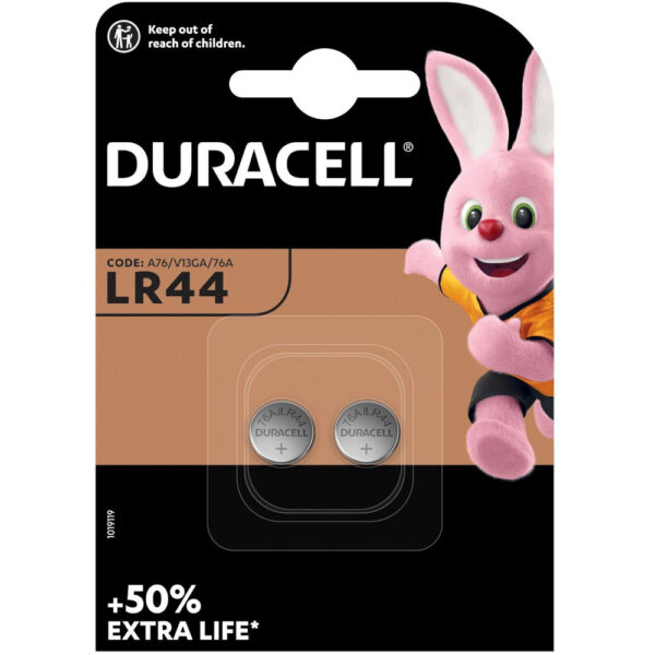 Baterie Duracell LR44 1.5V, 2 buc - Cod produs: 152346