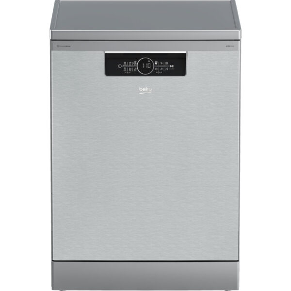Masina de spalat vase independenta Beko BDFN36640XC, 16 seturi, 6 programe, Hygiene Intense, Intensive 70°, Delicate, Dozator glisant pentru detergent, Argintiu, Clasa C - Cod produs: 150540