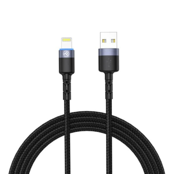 Cablu de date Tellur cu LED, Compatibil cu Iphone, 1.2 m, Negru - Cod produs: 143761