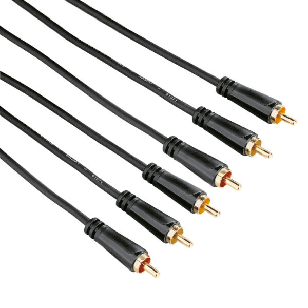 Cablu Hama 122157, 3X RCA plug - 3X RCA plug, 1.5m - Cod produs: 90365