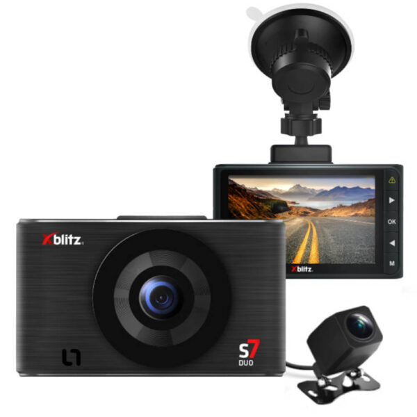 Camera auto Xblitz Dual fata/spate, S7 Duo, Full HD, Negru - Cod produs: 151735