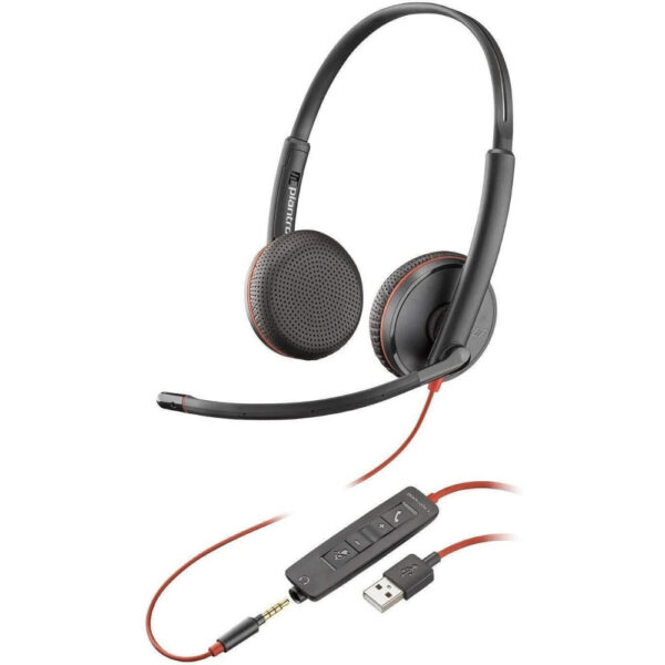 Casti Call Center Plantronics Blackwire 3225 USB, Negru - Cod produs: 145312