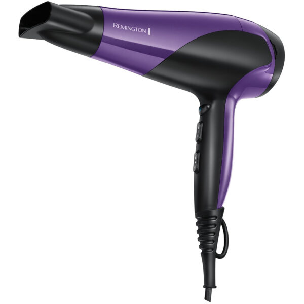 Uscator de par Remington Ionic Dry D3190, 2200 W, 2 viteze, 3 trepte temperatura, Mov/Negru - Cod produs: 94745