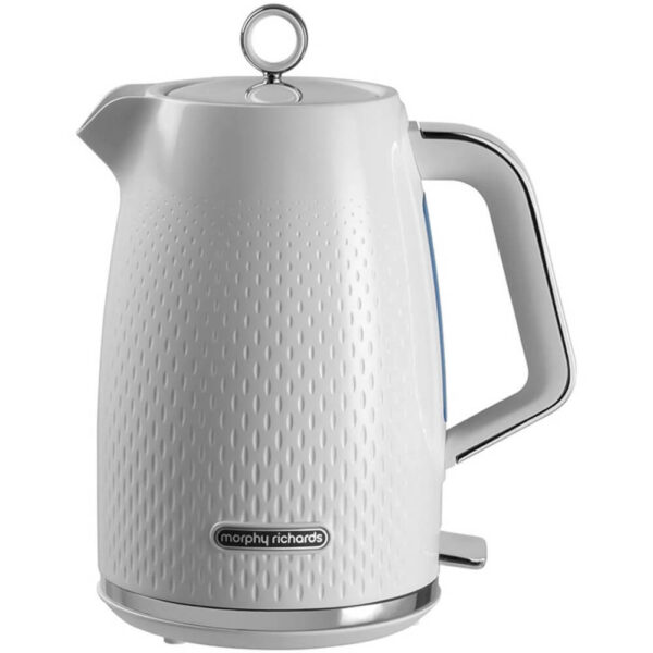 Fierbator de apa Morphy Richards Verve 103012EERROM, 2200 W, 1.7 L, Baza rotativa la 360º, Alb/Argintiu - Cod produs: 151964