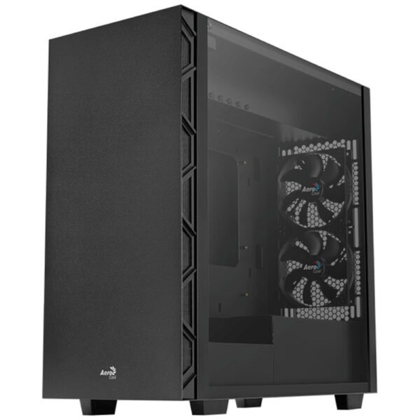 Carcasa Aerocool Flo, Mid-Tower, fara sursa, ATX, Negru - Cod produs: 148809