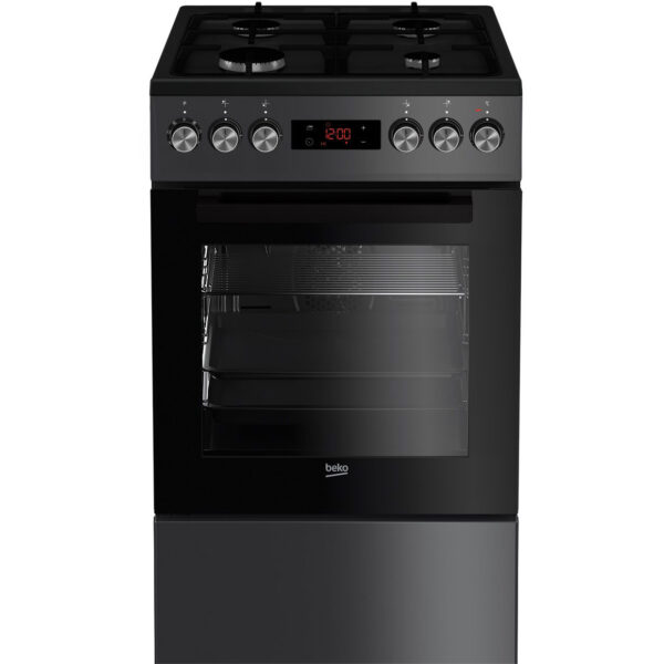 Aragaz mixt Beko FSM52330DAO, Cuptor electric, Grill, 4 arzatoare, Clasa A - Cod produs: 134482