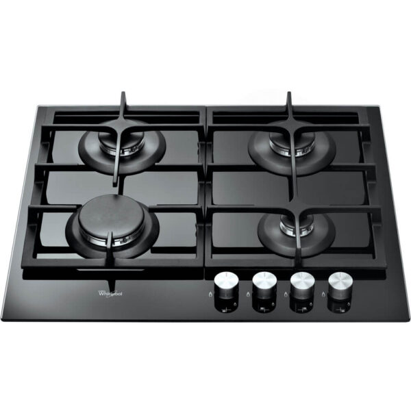 Plita incorporabila Whirlpool GOS 6415 NB, Gaz, 4 arzatoare, Aprindere electrica, Negru - Cod produs: 117701
