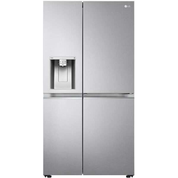 Side by Side LG GSJV91BSAE, No Frost, 635 l, Door Cooling, LINEARCooling, UVnano, FRESHBalancer, LG ThinQ, Dozator apa, H 179 cm, Argintiu, Clasa E - Cod produs: 150106