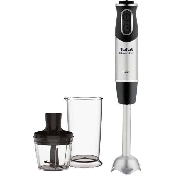 Mixer vertical Tefal HB659838, 1000 W, 0.8 l, 20 viteze, Argintiu/Negru - Cod produs: 124892