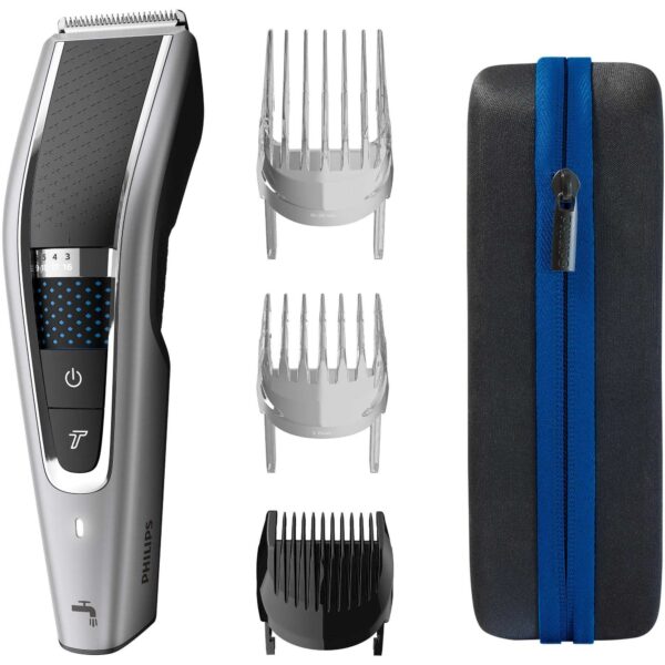 Aparat de tuns lavabil Philips Hairclipper series 5000 HC5650/15, Acumulator, 0.5-28 mm, 28 trepte, Negru/Argintiu - Cod produs: 139970