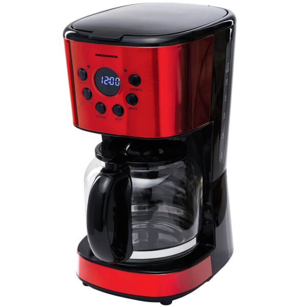 Cafetiera Heinner HCM-1500RDIX, 900 W, 1.5 l, Rosu/Negru - Cod produs: 129284