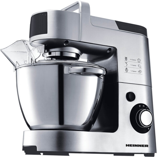 Mixer cu bol Heinner HPM-1500XMC, 1500 W, 6 viteze, Inox - Cod produs: 95550