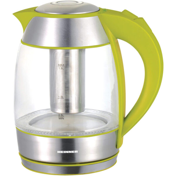 Fierbator cu filtru ceai Heinner HEK-TF2200GR, 2200 W, 1.8 l, Verde - Cod produs: 115889