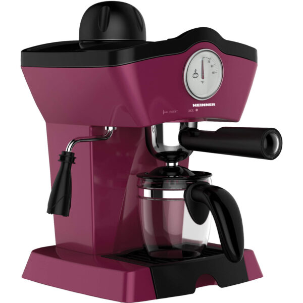 Espressor manual Heinner HEM-200BG, 800 W, 0.25 L, 3.5 bar, Visiniu - Cod produs: 112521