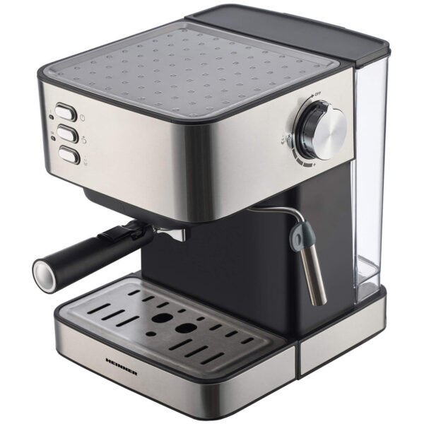 Espressor manual Heinner Medinne HEM-B2016BKS, 850 W, 1.6 L, 20 bar, Argintiu - Cod produs: 136882