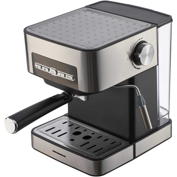 Espressor semi-automat Heinner Bavaresse HEM-B2016SA, 850 W, 1.6 L, 20 bar, Argintiu/Negru - Cod produs: 141642