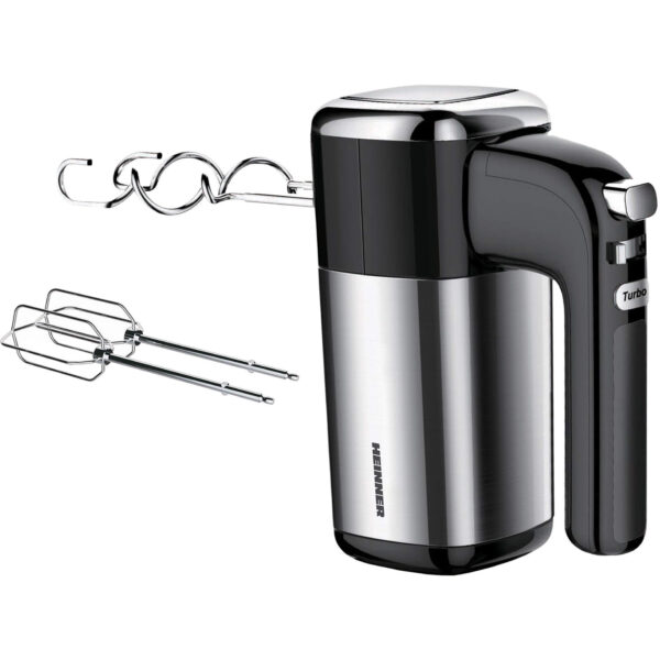 Mixer de mana Heinner HM-B400, 400 W, 5 viteze, Argintiu - Cod produs: 115941