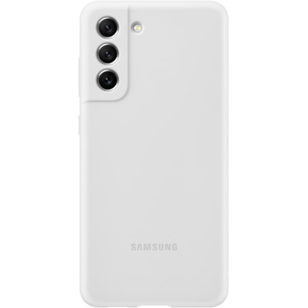 Husa de protectie Samsung Sillicone Cover pentru Galaxy S21 FE, Alb - Cod produs: 150368