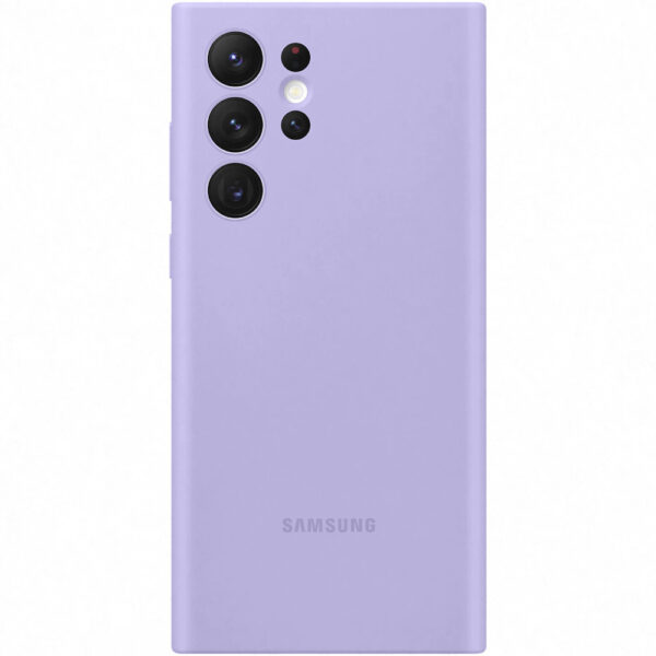 Husa de protectie Samsung Silicone Cover pentru Galaxy S22 Ultra, Lavender - Cod produs: 150730