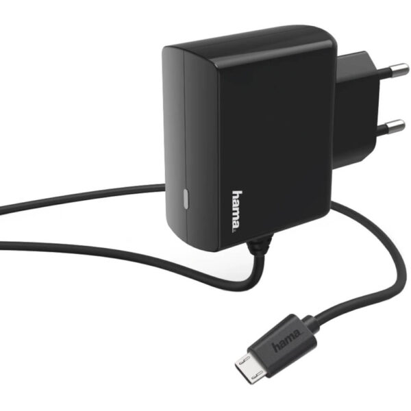 Incarcator universal Hama 183247, Indicator LED, Incarcare rapida, Micro-USB, 2.4 A, Negru - Cod produs: 149701