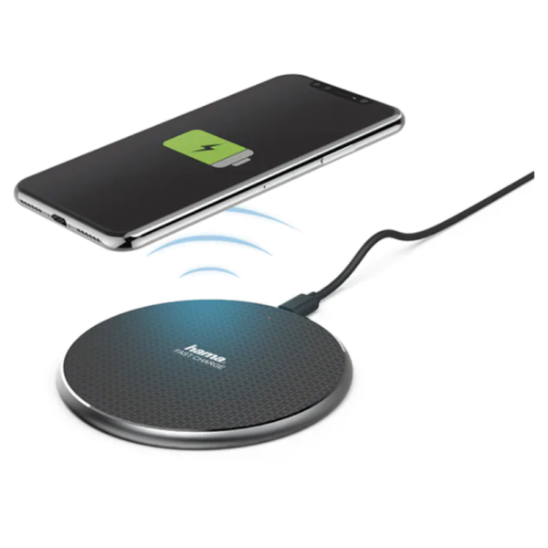 Incarcator wireless Hama QI-FC10, microUSB, 5V-9V, Fast Charge, Negru - Cod produs: 148141
