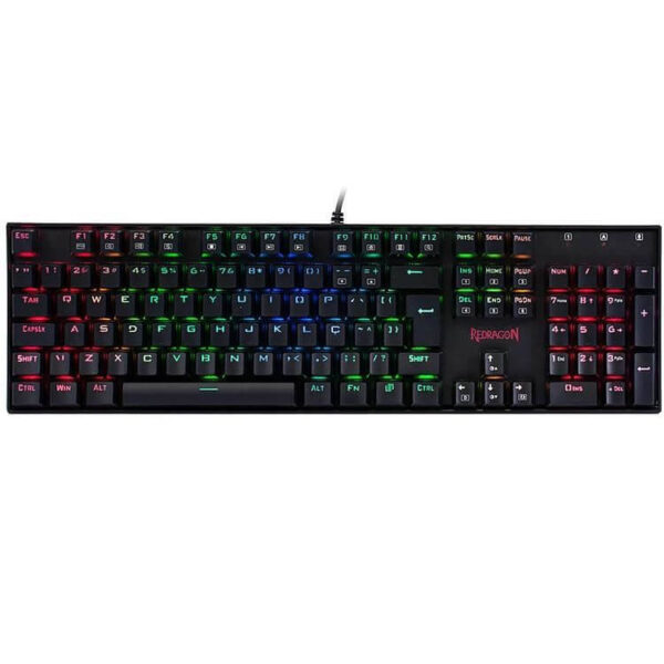 Tastatura gaming mecanica Redragon Mitra, Iluminare RGB, Switch-uri rosii - Cod produs: 134719