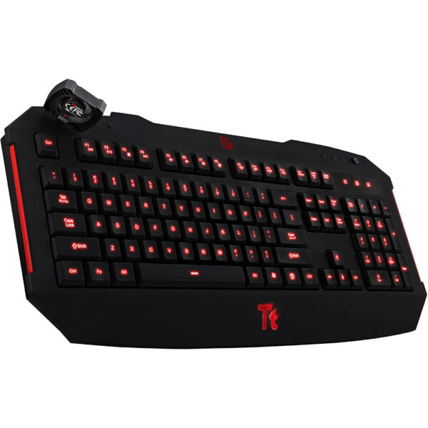 Tastatura gaming Tt eSPORTS Challenger KB-CHL002USB, Iluminare LED, Negru - Cod produs: 148523