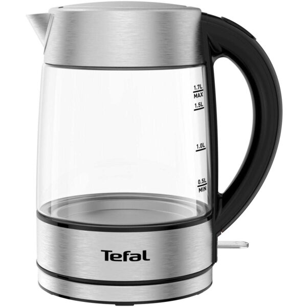 Fierbator Tefal Glass KI772D38, 2200 W, 1.7 l, Argintiu/Negru - Cod produs: 144123