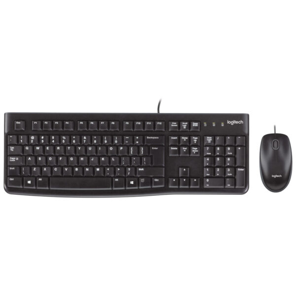 Kit Logitech Wired Desktop MK120, USB 2.0, Layout US International, Negru - Cod produs: 151455