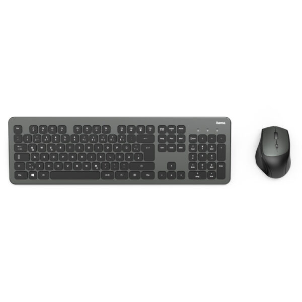 Kit tastatura si mouse Hama KMW-700, Wireless, Negru - Cod produs: 141131