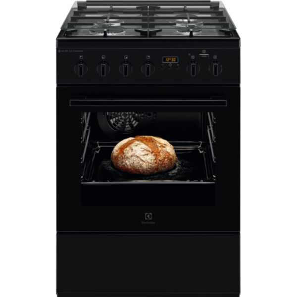 Aragaz mixt Electrolux LKK660200K, 4 arzatoare, Grill, Aprindere electrica, Negru, Clasa A - Cod produs: 151023