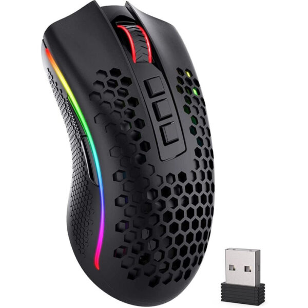 Mouse gaming Redragon Storm Pro, 16000 DPI, Iluminare RGB, Negru - Cod produs: 150262