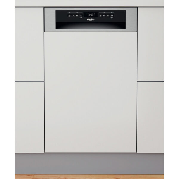 Masina de spalat vase slim semi-incorporabila Whirlpool WSBO3O34PFX, 10 seturi, 8 programe, Clasa D - Cod produs: 132350