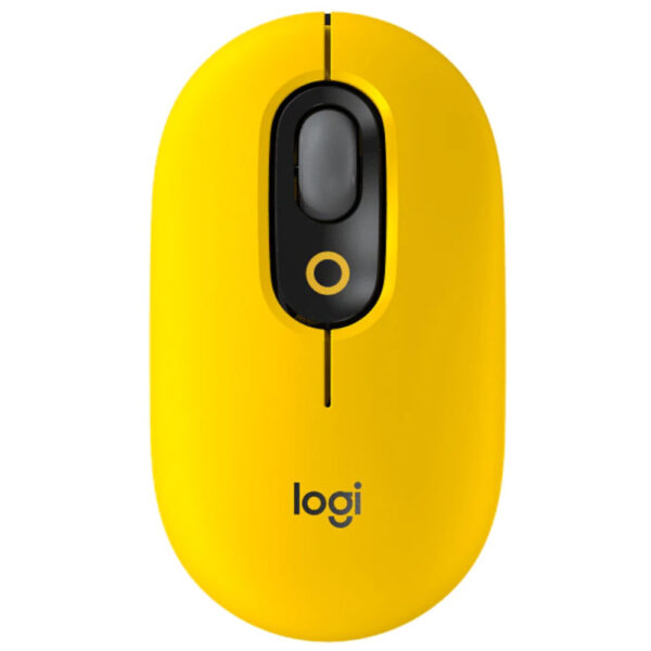 Mouse wireless Logitech Pop Blast, Ambidextru, USB, 1000dpi, Galben - Cod produs: 151476