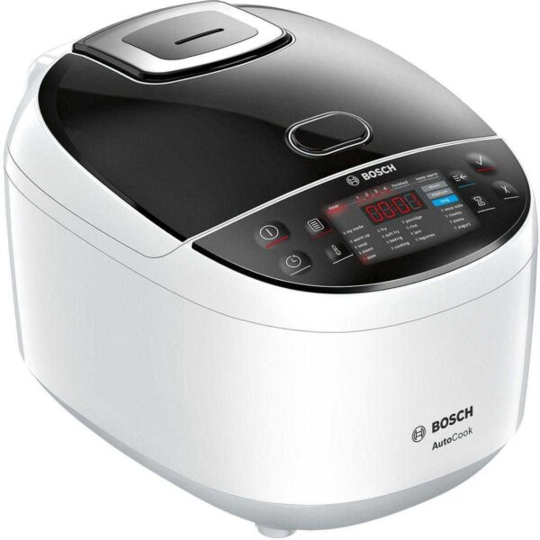 Multicooker Bosch MUC11W12, 900 W, 5 L, 48 programe, Alb/Negru - Cod produs: 139930