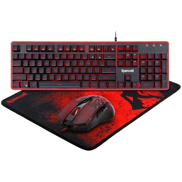 Kit tastatura si mouse gaming Redragon S107 Essentials 3 in 1 - Cod produs: 134696