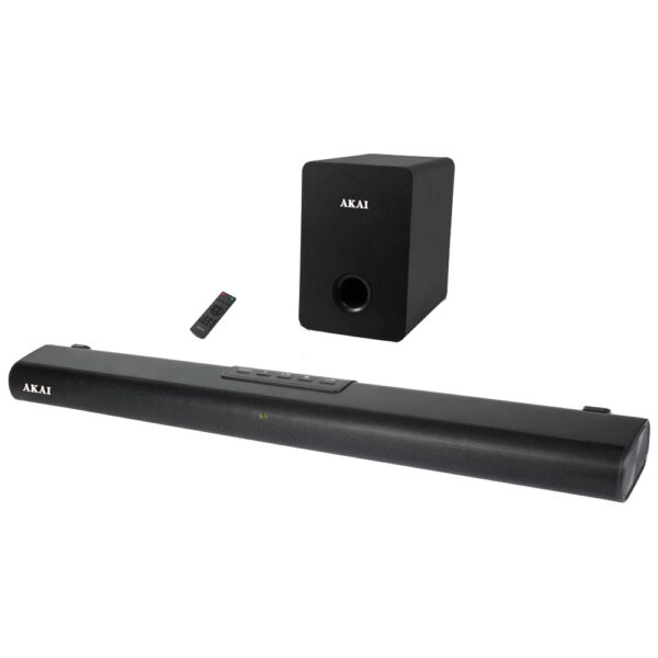 Soundbar AKAI ASB-7WSW, Bluetooth 5.0, 120W, subwoofer wireless, Negru - Cod produs: 151387