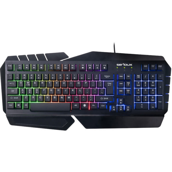 Tastatura gaming Serioux SRXK-ANDOR, Iluminata, Negru - Cod produs: 149600