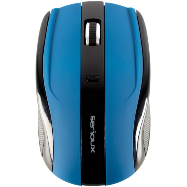 Mouse wireless Serioux Rainbow 400, USB, Albastru - Cod produs: 110960