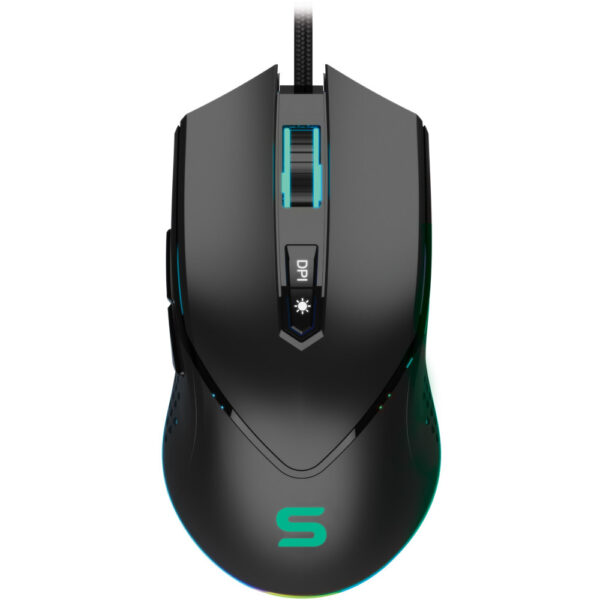 Mouse gaming Serioux Yden, 10000pi, 8 butoane, RGB, Negru - Cod produs: 149605